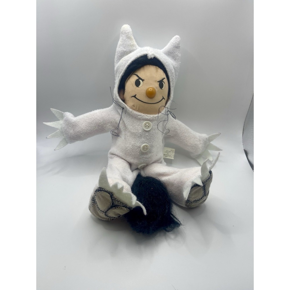 Where the Wild things Are Plush Max Boy White Costume Set VTG 1980